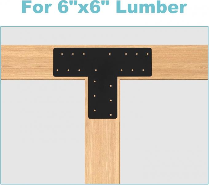 Des supports à angle droit recouverts de poudre noire pour la réparation des coins pour les meubles de maison 2