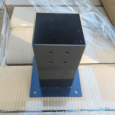 Supports de pergola robustes en acier au carbone 4*4, kits de supports d'angle pour poteaux