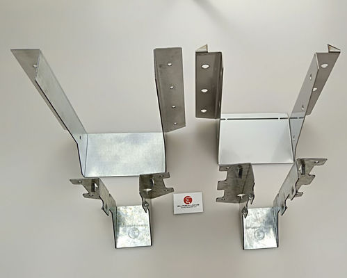 LUS Crochets à poutres de plancher noir résistant à la corrosion avec trous pré-percés