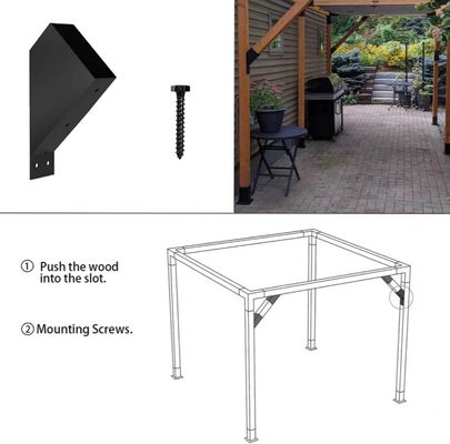 Supports de pergola 6x6 réels 5.6