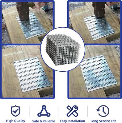 Fermeture de plaque de cloisonnage de gang pour poutre de toit en bois et connecteur de cadre en bois