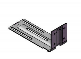 Support de paroi interne pour fixer des murs porteurs non chargés à des poutres