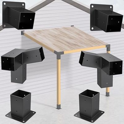 Kit de pergola ️ 4x4 pouces trois voies inclinables pour les pergolas extérieurs, les gazebos et les hangars