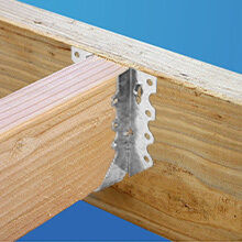2x6 Galvanisés Joist Hanger avec 20 Gauge métal pour les applications de la corde d'ouragan et Rafter Bracket