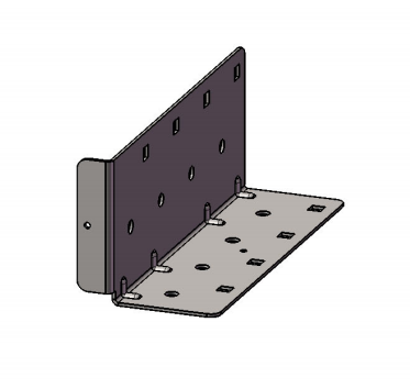 Accrochage à joints séparés, SPH140 SPH180 SPH220 Monture murale support de joints pour le bois en acier au carbone Hurricane