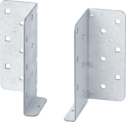 Patin de fixation en acier galvanisé pour poutres en bois – Équerre de connexion pour bois